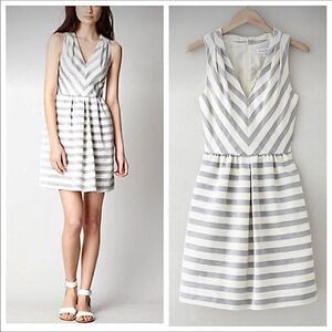 Steven Alan Lucille fit and flare striped sleeveless dress 4